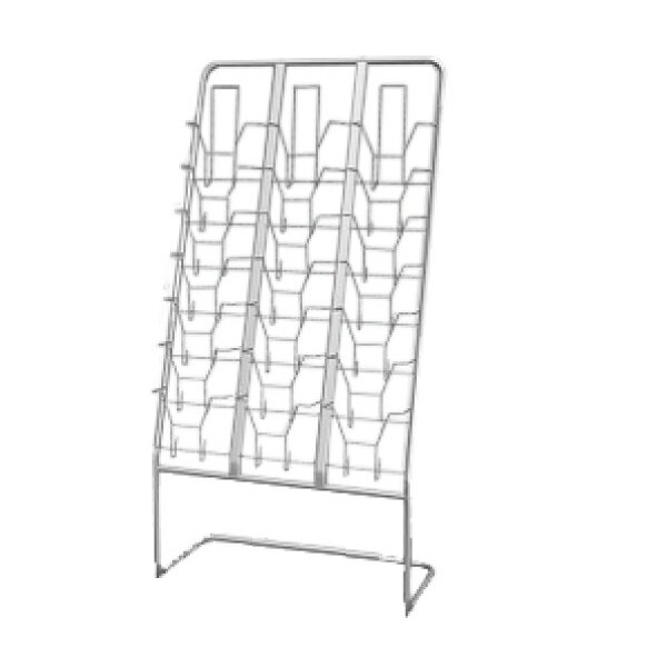 ナカキン パンフレットスタンド 4列3段（全画表示タイプ） グレー PSL-C403-GR 4542883004615 通販 
