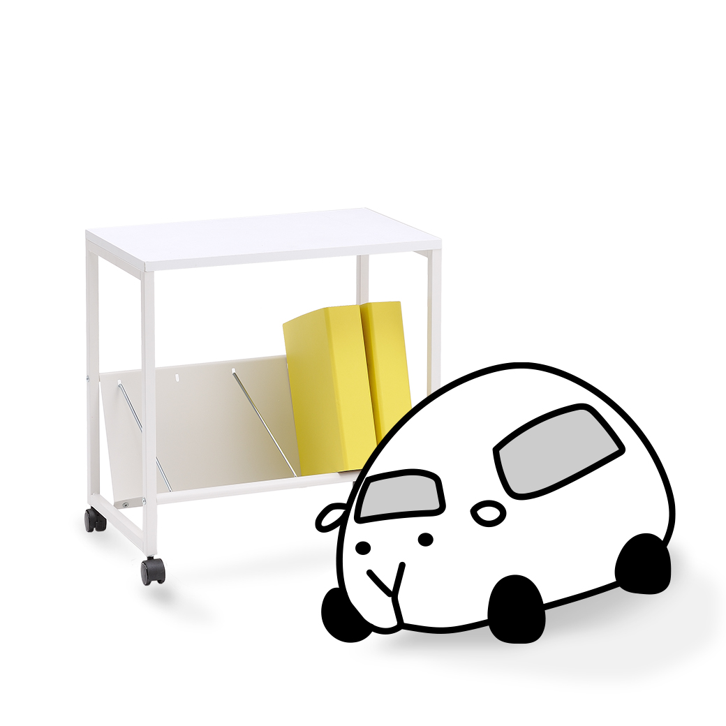 桌面式單層文件收納車車