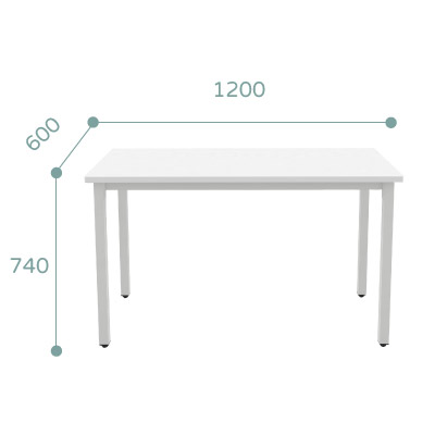 潔白鐵構耐重質感桌